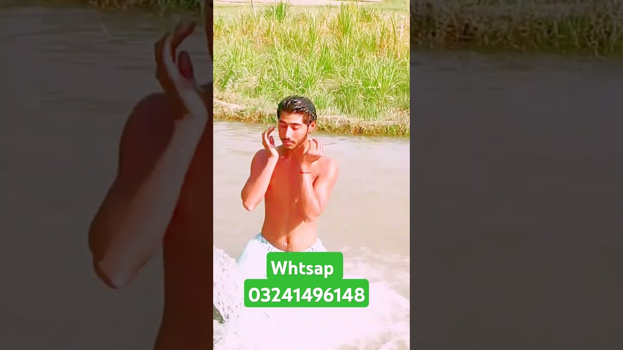 new part 16  | Swimming in Tubewell Water Pool in Village | Tube Well water Fun by village