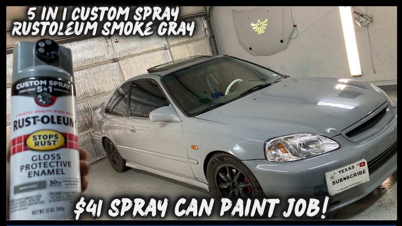 NEW RUSTOLEUM 5 IN 1 SPRAY PAINT TEST + $41 PAINT JOB THEN CAR SHOW!