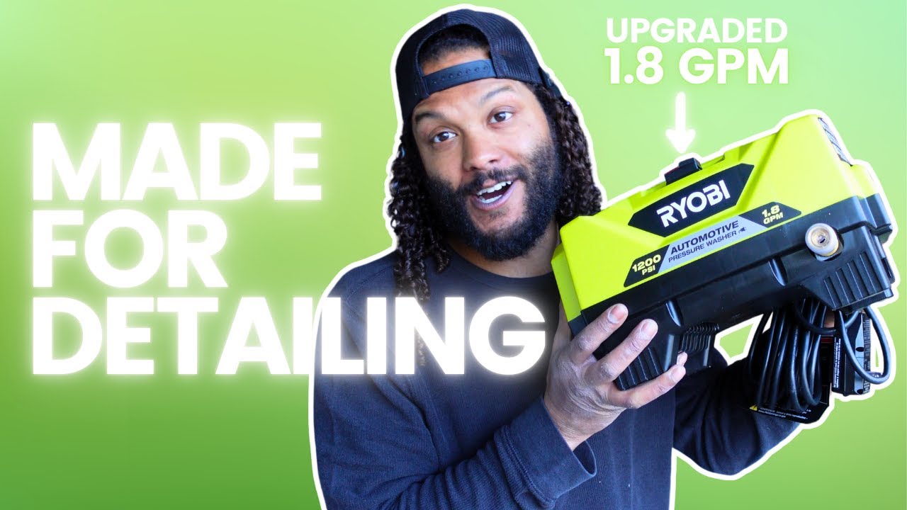 NEW Ryobi 1.8 GPM Automotive High Flow Pressure Washer Kit - Initial Impressions As A Pro Detailer