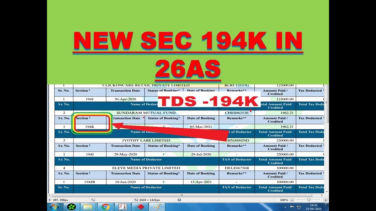 NEW SEC 194K IN 26AS