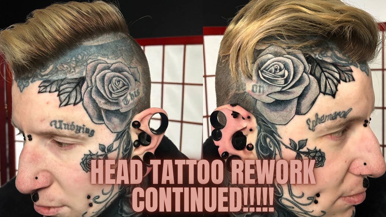 New silver head tattoo rework