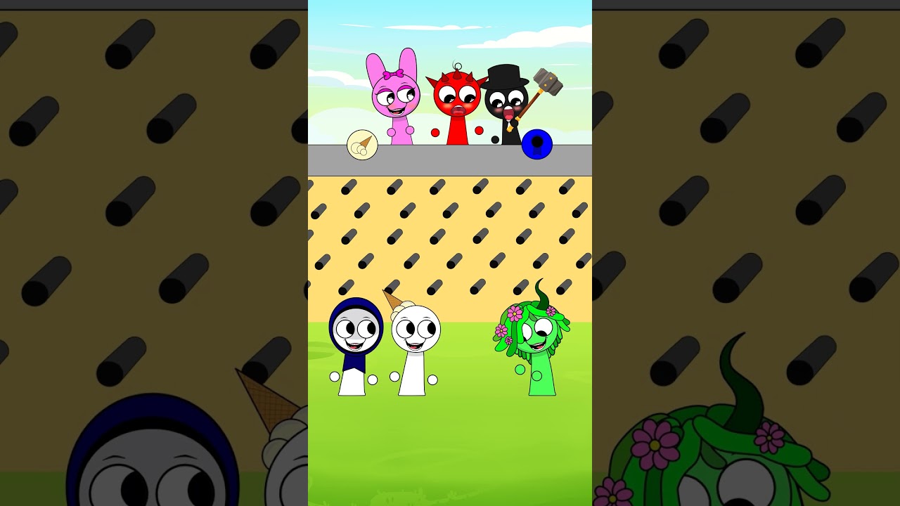 NEW SPRUNKI - TUNG TUNG TUNG SAHUR and Sprunki Mix Color #incredibox #sprunki