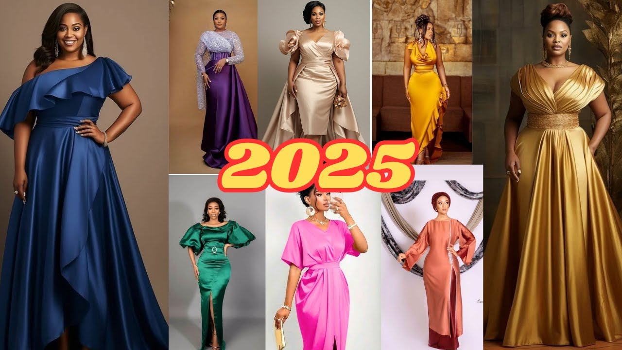 New Stylish Satin Dresses | Latest Silk Satin Dress | Elegant Satin Material Gown | Latest Dress