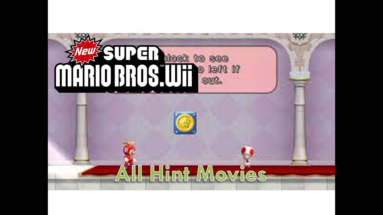 New Super Mario Bros. Wii: All Hint Movies