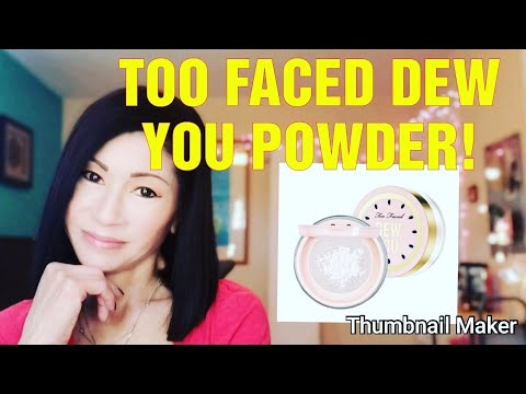 NEW? TOO FACED TUTTI FRUTTI DEW YOU POWDER?! (TOO GLITTERY?!) #TOOFACED #TOOFACEDTUTTIFRUTTI