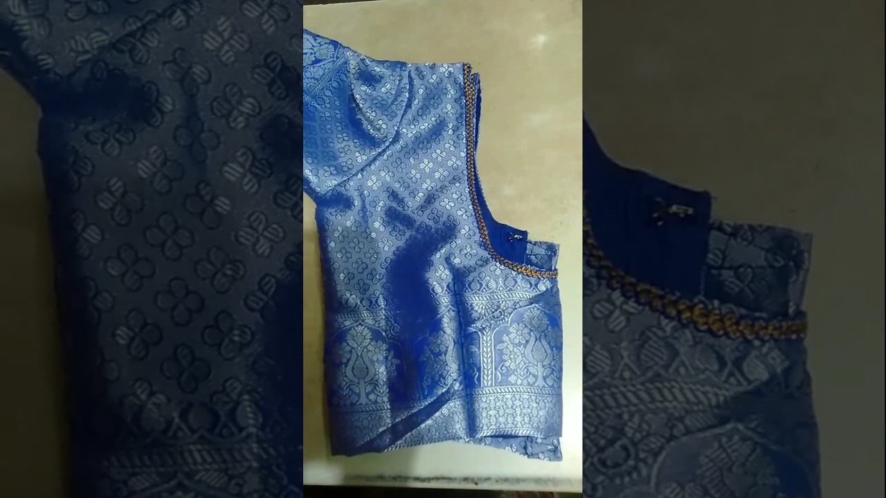 ✨💫NEW TREAND ✨ soft blue colour transparent saree ✨ with blouse design ✨#youtube