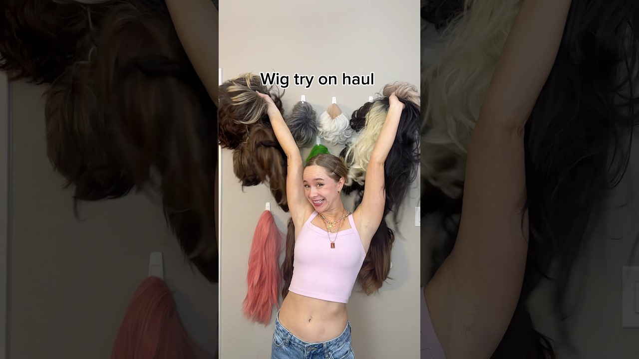 New wig try on haul