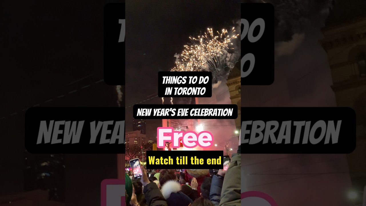 New year eve’s celebration in toronto #lifeincanada #newyearcelebration #toronto #canada #minivlog