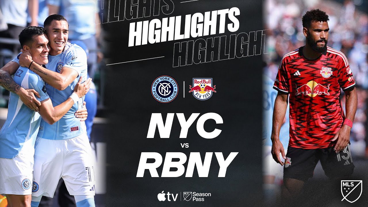 New York City FC vs. New York Red Bulls | Full Match Highlights | Hudson River Derby Revenge!