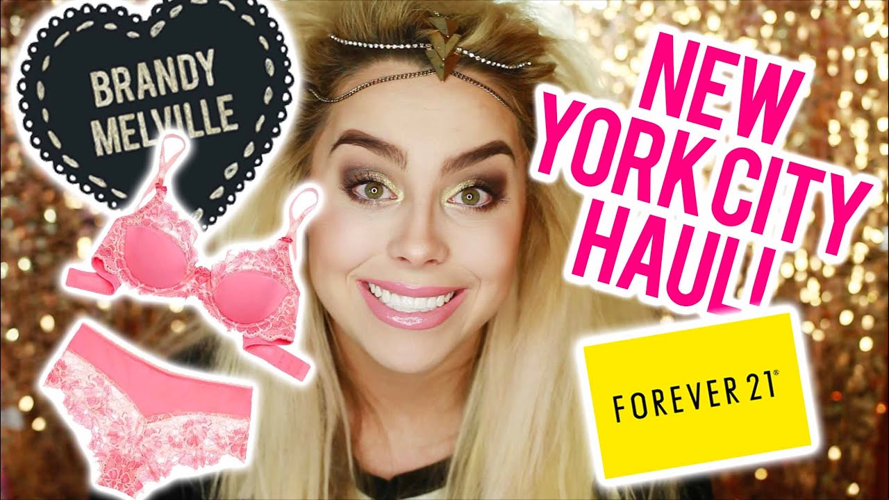 New York City Haul + TRY ON (Adore Me, Brandy Melville, and Nintendo Store) I Nicole Matthews I