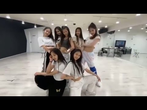 NewJeans 7 members practice dance to 'Say So' by Doja Cat