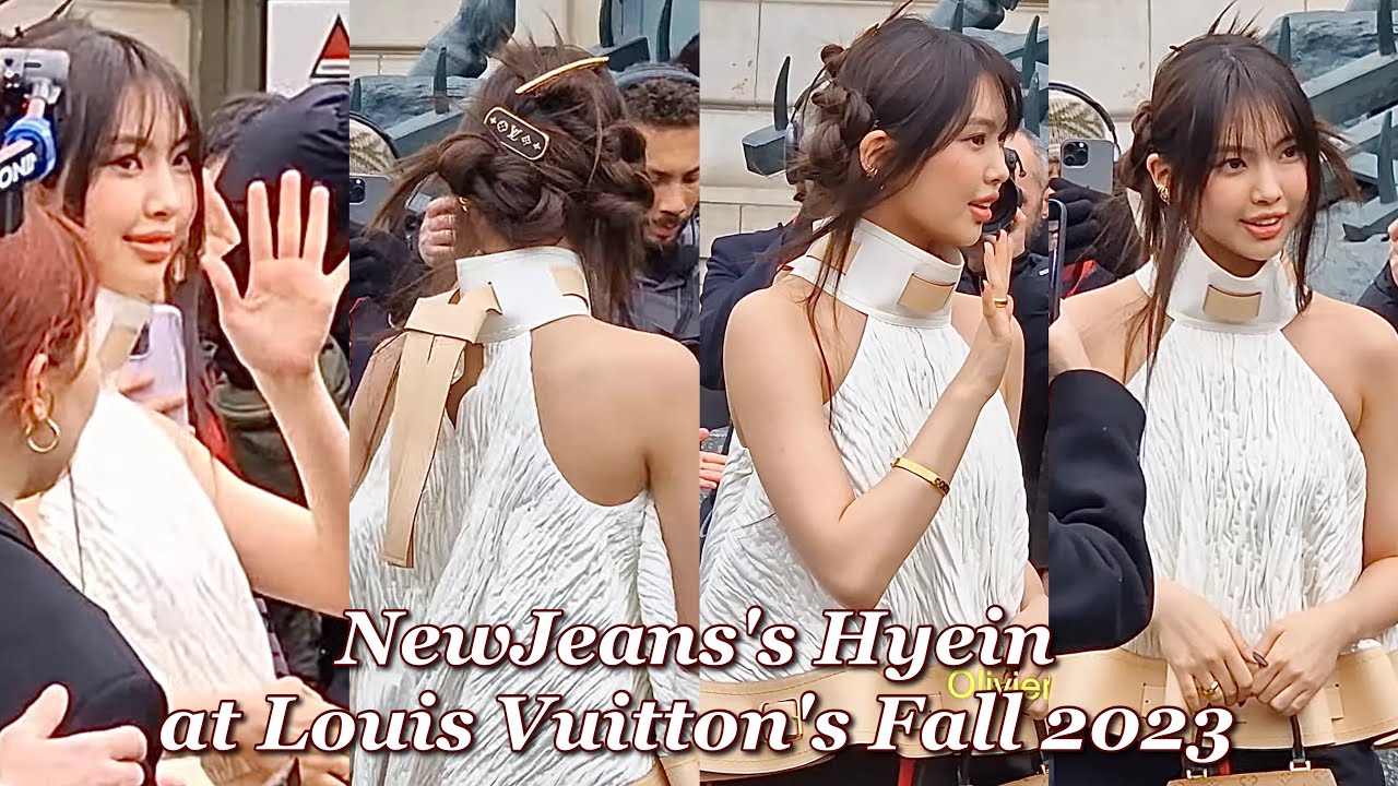 NewJeans's Hyein at Louis Vuitton's Fall 2023 Paris Fashion Week show ✨