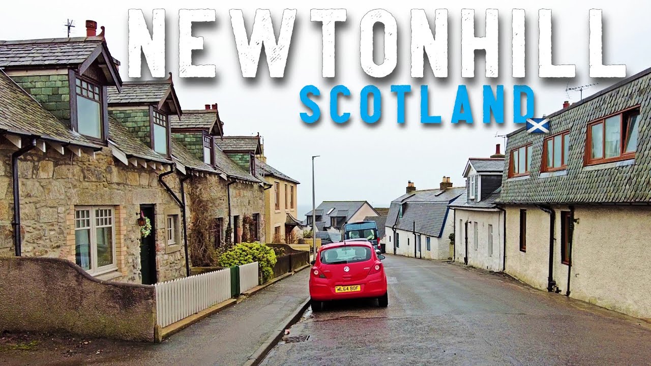 Newtonhill Scotland Walking Tour 4K, April 2023.