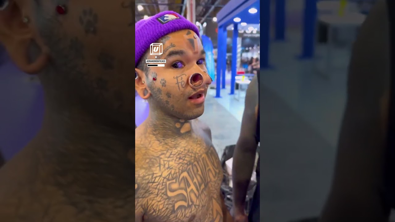 Next level tattoo and body mods 😵 (🎥: ig/adrianomodificado)
