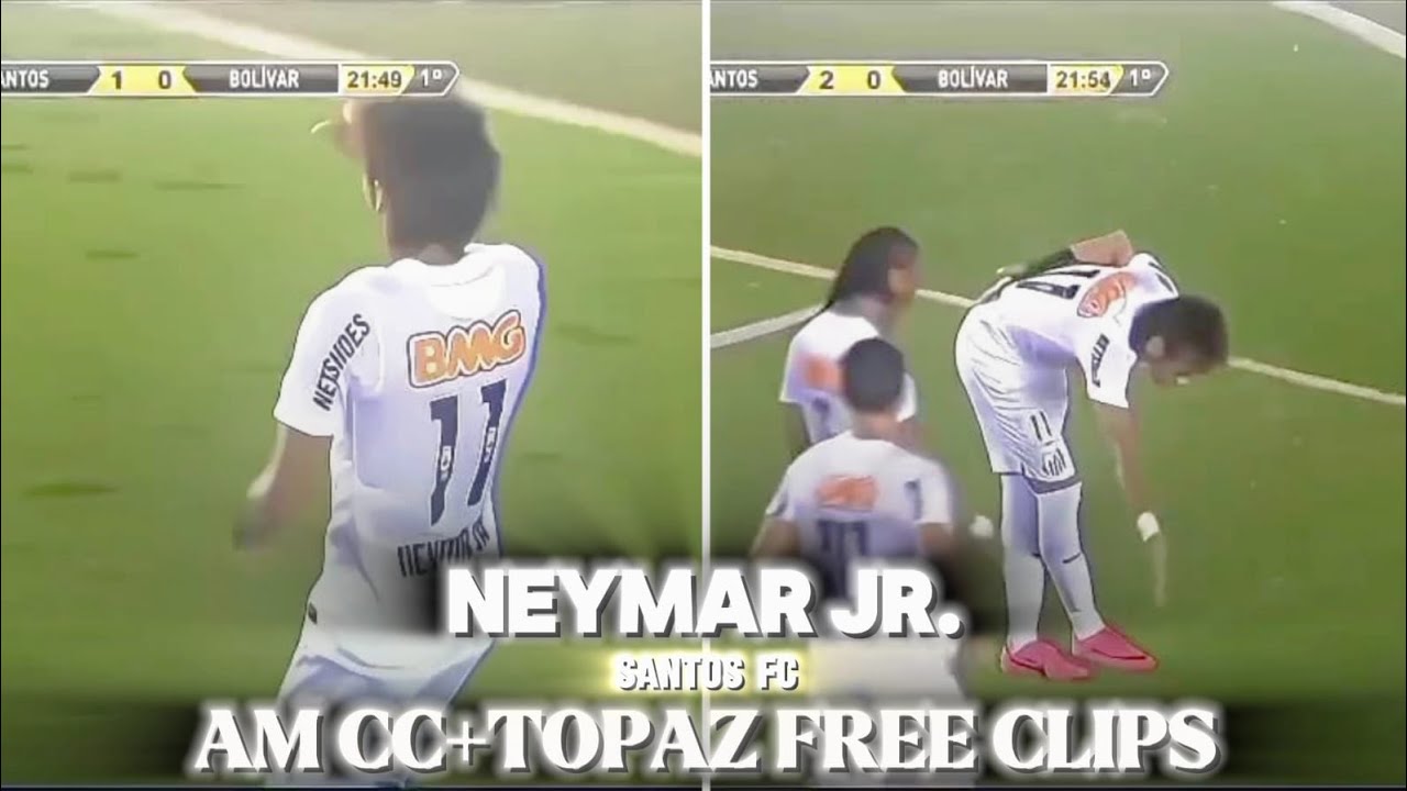 Neymar JR at Santos Upscaled Famous Clip for edits🤙🤙 (WITH AM CC AND TOPAZ)