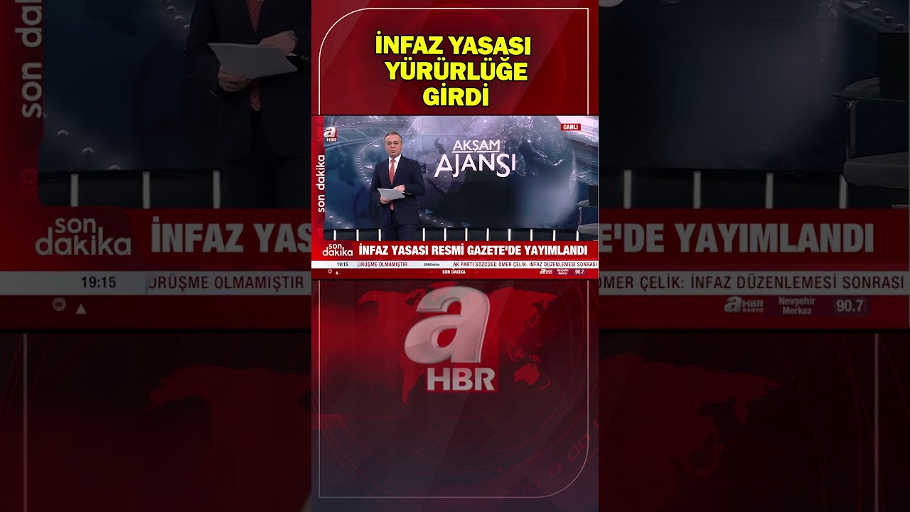 İnfaz yasası Resmi Gazete'de yayımlandı! | A Haber