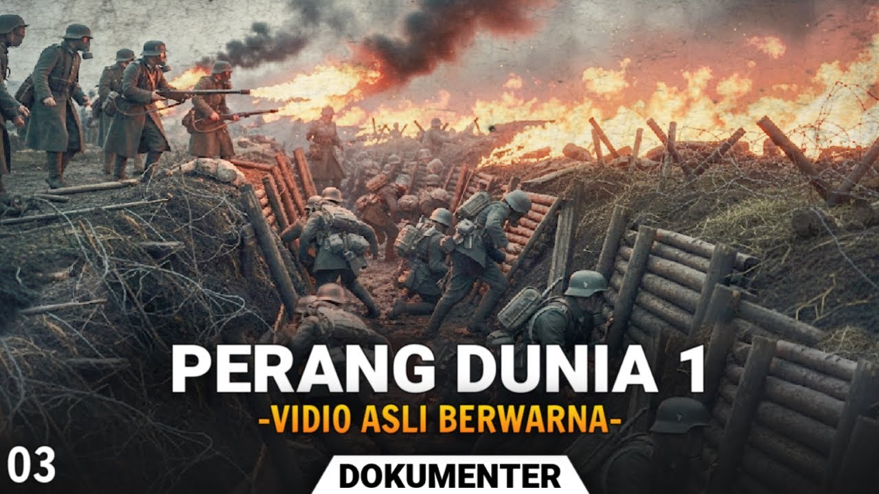 NGERI...!!!  TEROR GAS BERACUN & API MEMBARA MENGHANTAM PASUKAN PERANCIS DI PERANG DUNIA 1 - #Vol-03