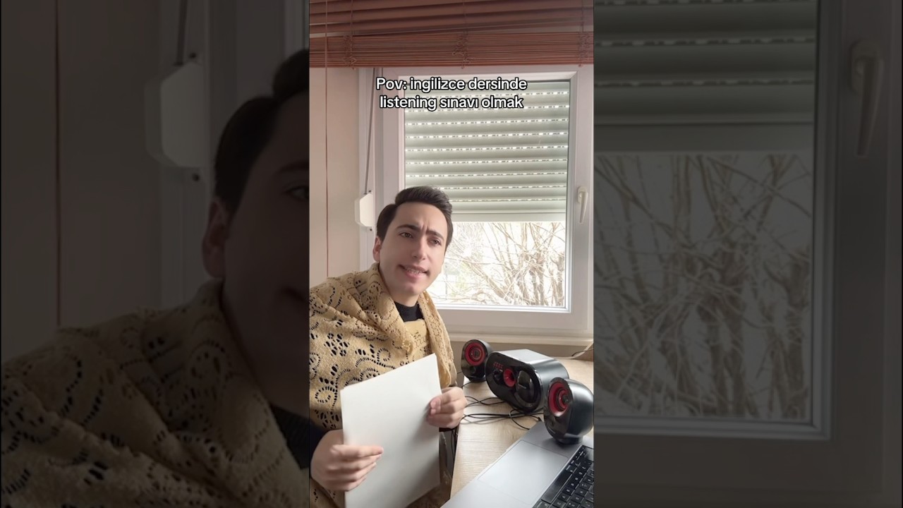 İngilizce dersinde listening sınavı olmak
