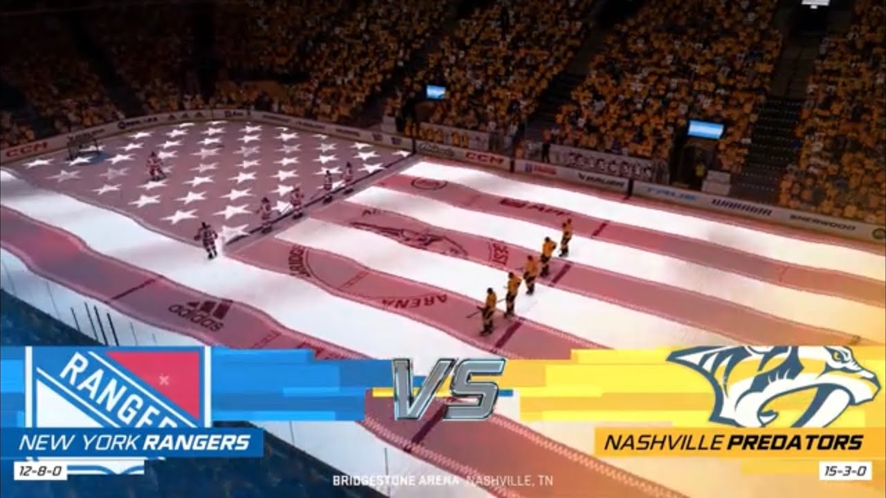 NHL 23 Mock Stanley Cup Finals | New York Rangers vs Nashville Predators | Game 4