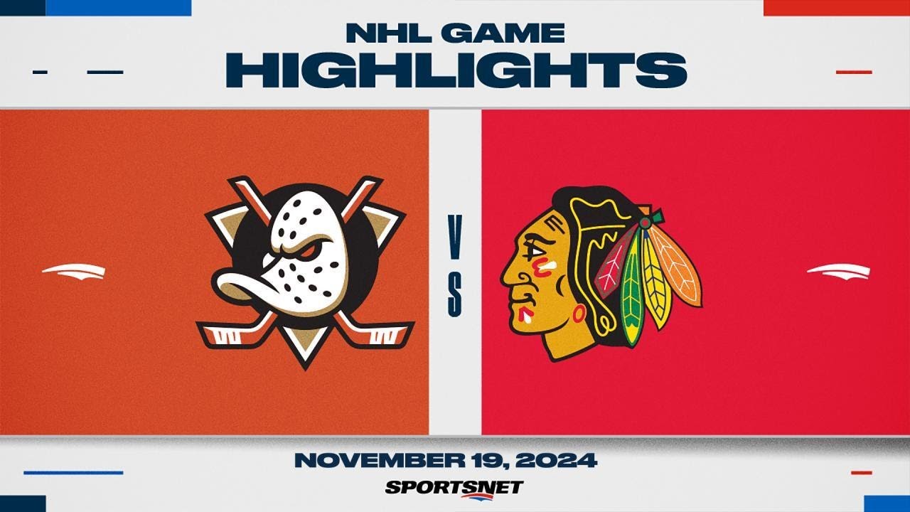 NHL Highlights | Ducks vs. Blackhawks - November 19, 2024