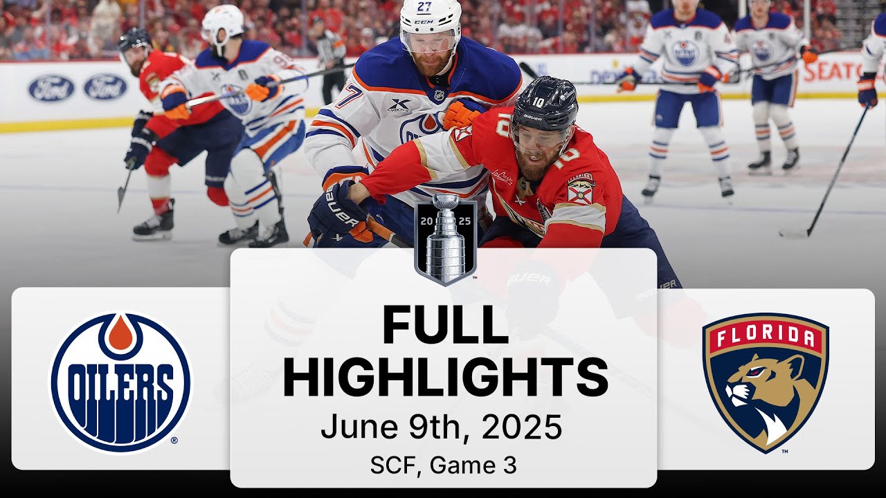 NHL Playoff Highlights | Oilers vs. Panthers | SCF Gm 3 | June 9, 2025