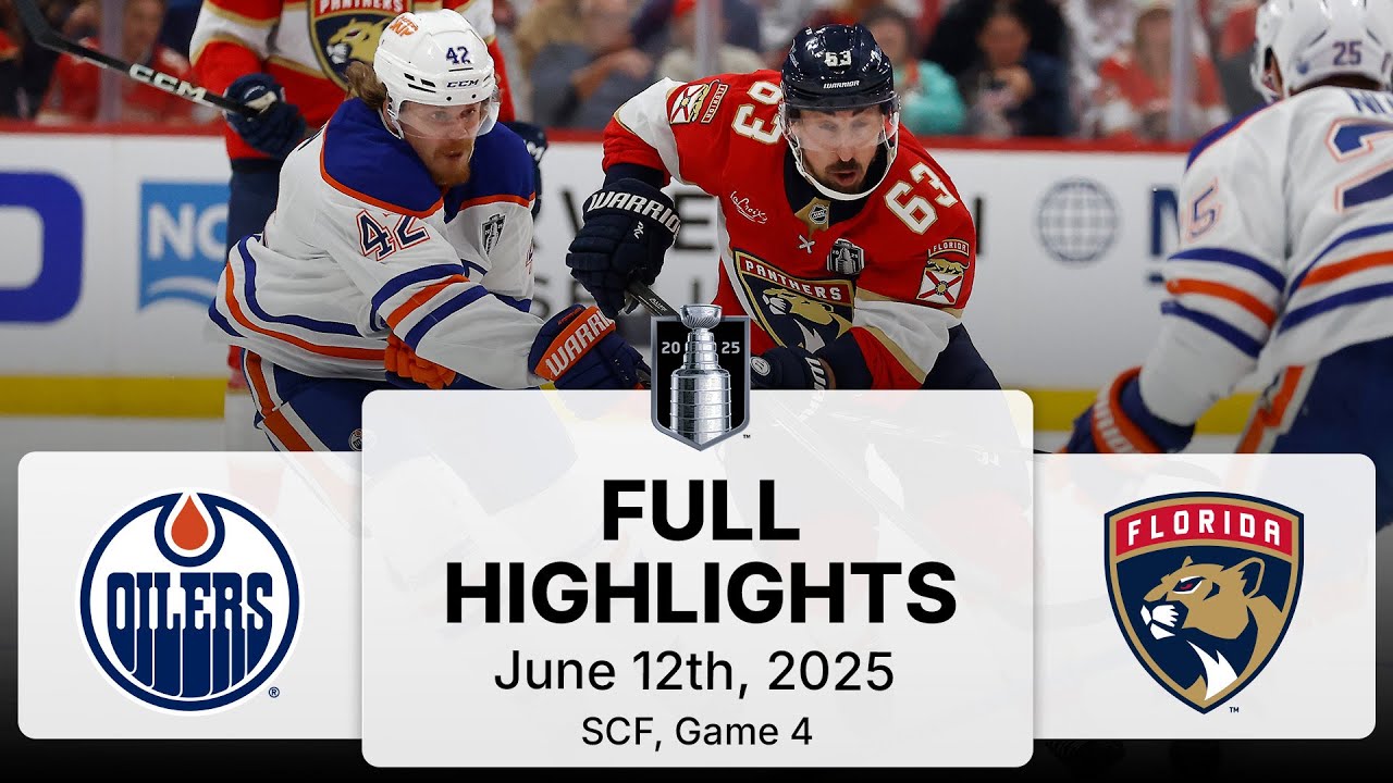 NHL Playoff Highlights | Oilers vs. Panthers | SCF Gm 4 | June 12, 2025