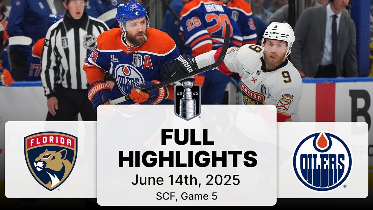 NHL Playoff Highlights | Panthers vs. Oilers | SCF Gm 5 | June 14, 2025
