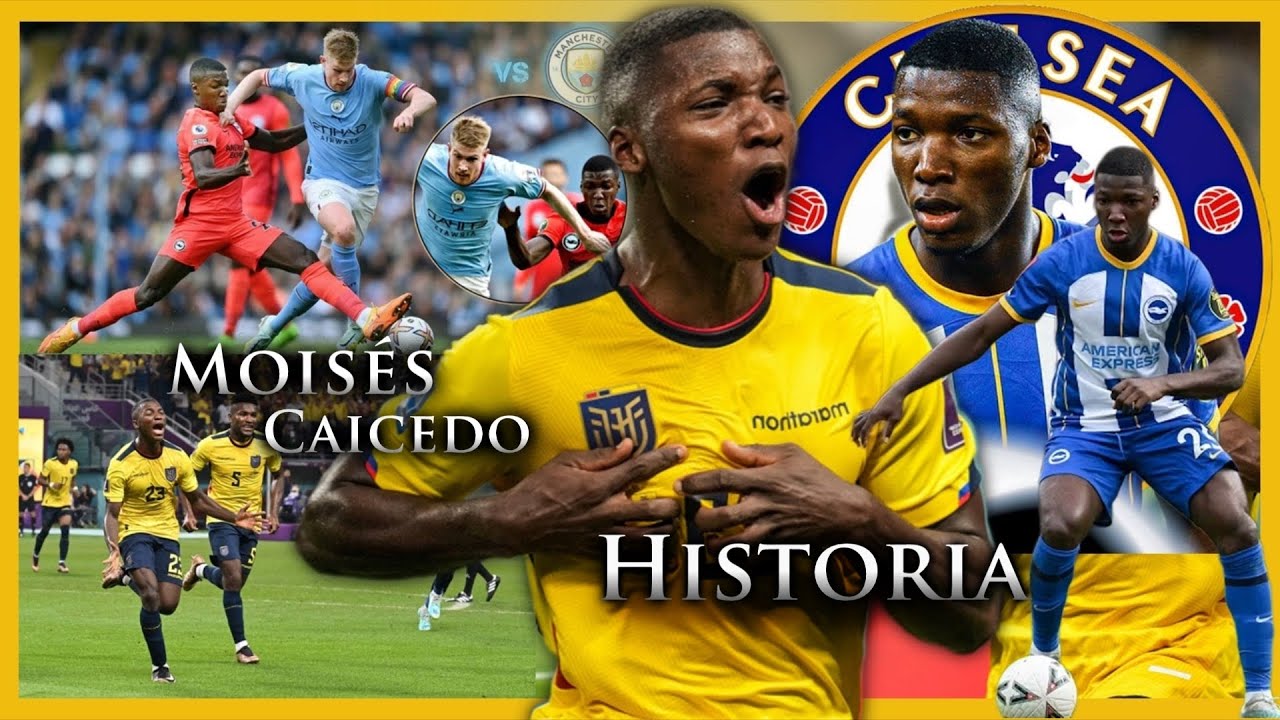 Ni Kevin De Bruyne ha podido frenarlo | Moisés Caicedo 🇪🇨 Historia