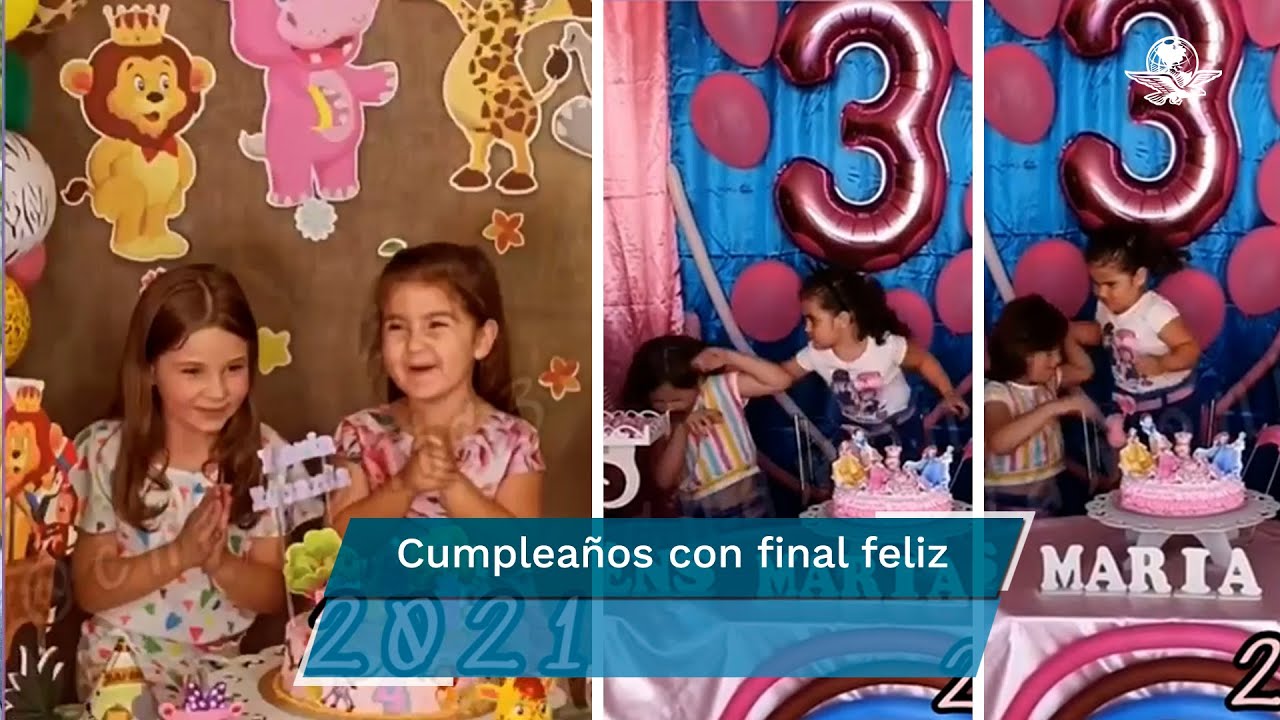 Niñas del pastel, a un año de VIDEO viral, celebran juntas y sin pelear