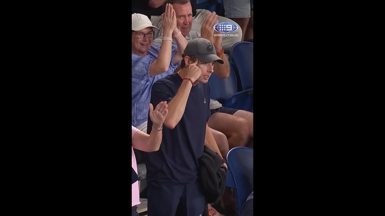 Nice of Katie to extend her match a little so Alex could watch. 🥰️😂 #AO2025 #9WWOS #Tennis