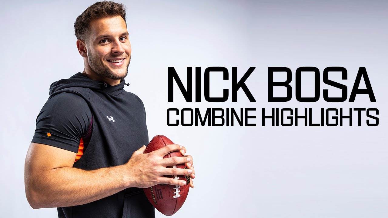 Nick Bosa's POWERFUL Workout! | 2019 NFL Scouting Combine Highlights
