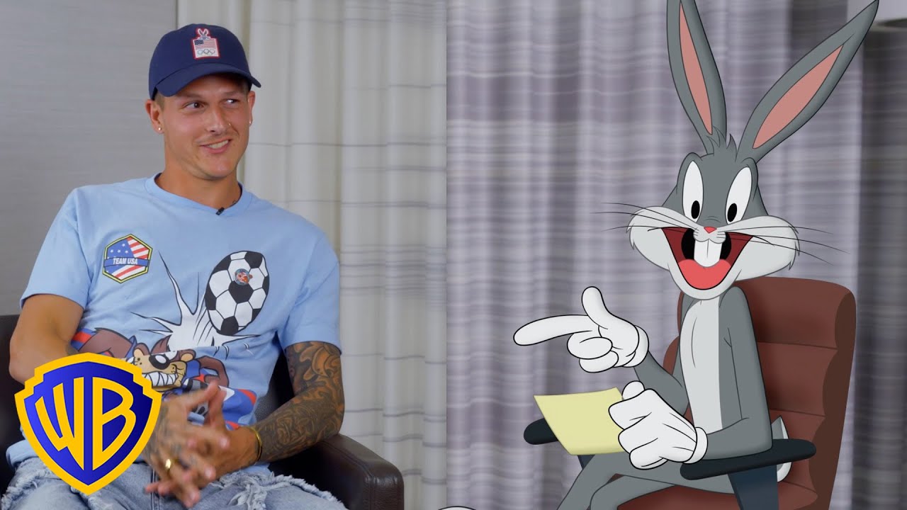 Nick Mayhugh 🇺🇸 - Athlete Interview | Looney Tunes Presents: Sports Talk with Bugs Bunny | @wbkids