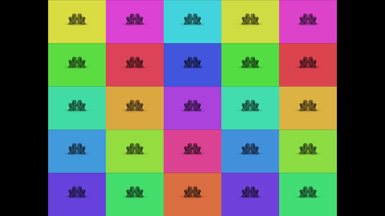 Nickelodeon Logo Colourful Effects