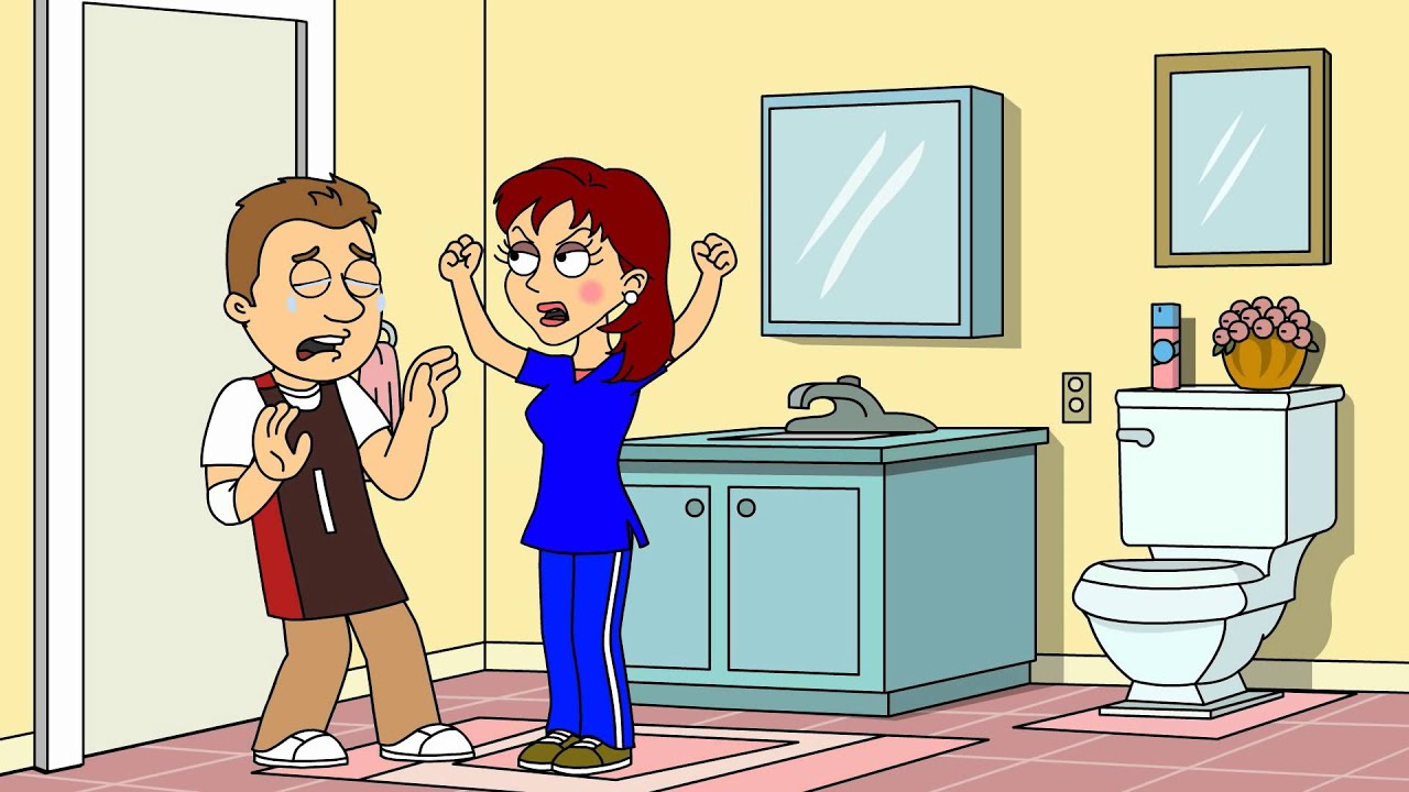 Nicole uses the toilet