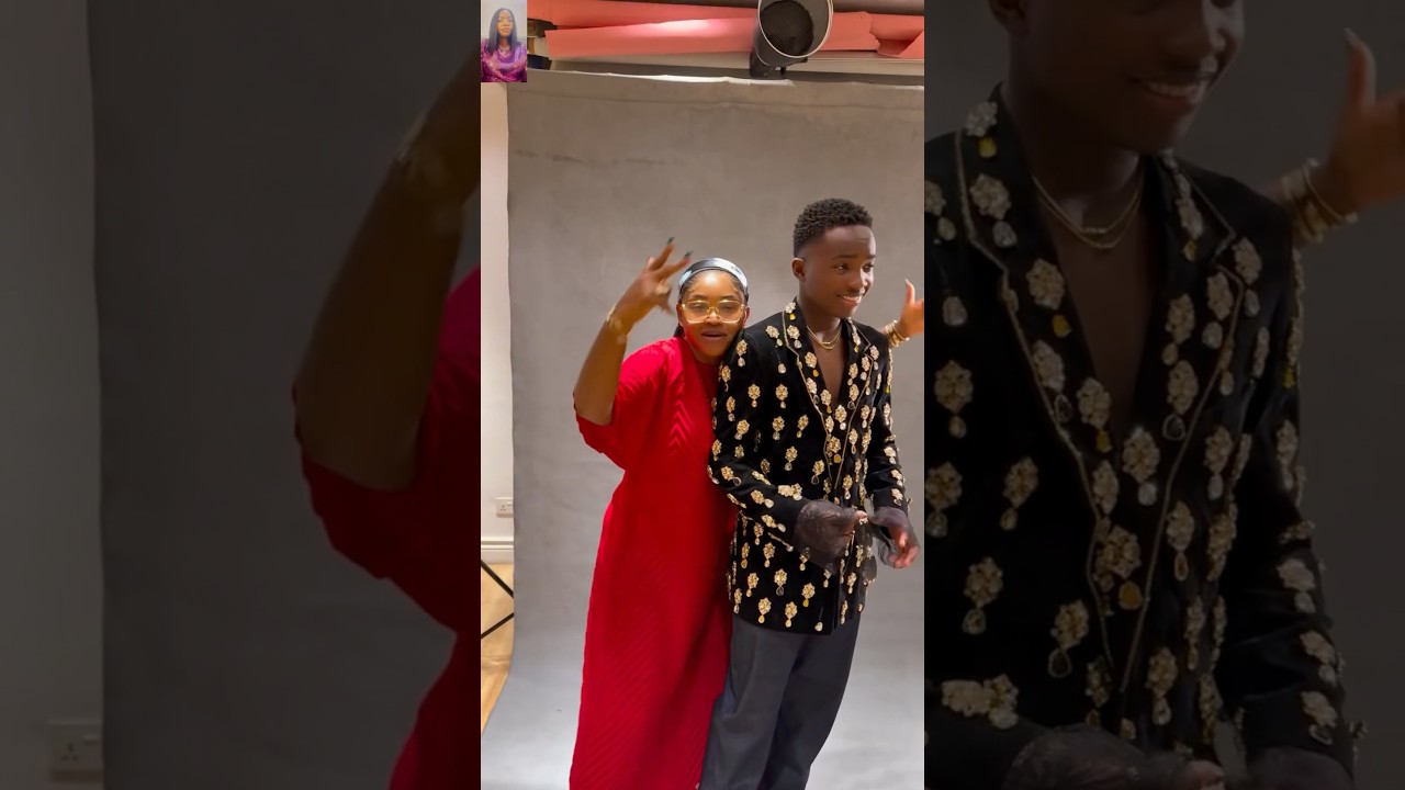 Nigerian actress, Mercy Aigbe hyping her cute son Juwon as he celebrates his birthday. So adorable