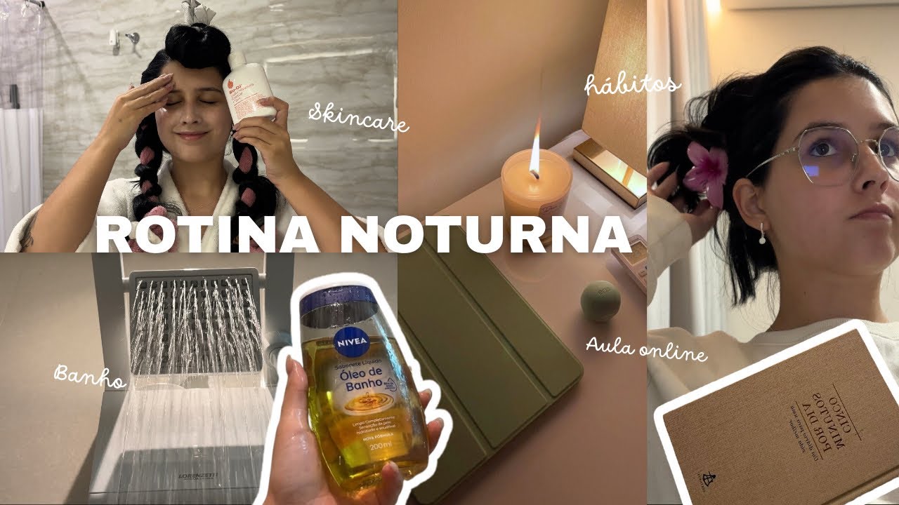 NIGHT ROUTINE | slowing down with self-care, habits, online classes and organization