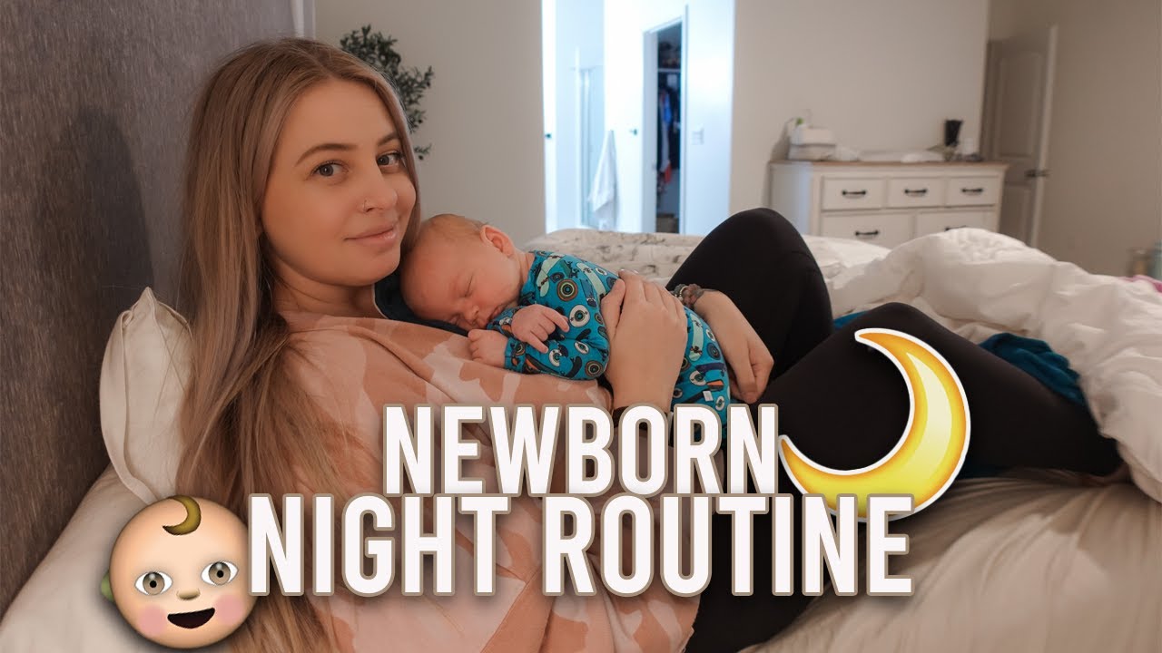 NIGHT ROUTINE WITH A NEWBORN 2022 | 6 WEEKS OLD + EXCLUSIVELY BREASTFEEDING