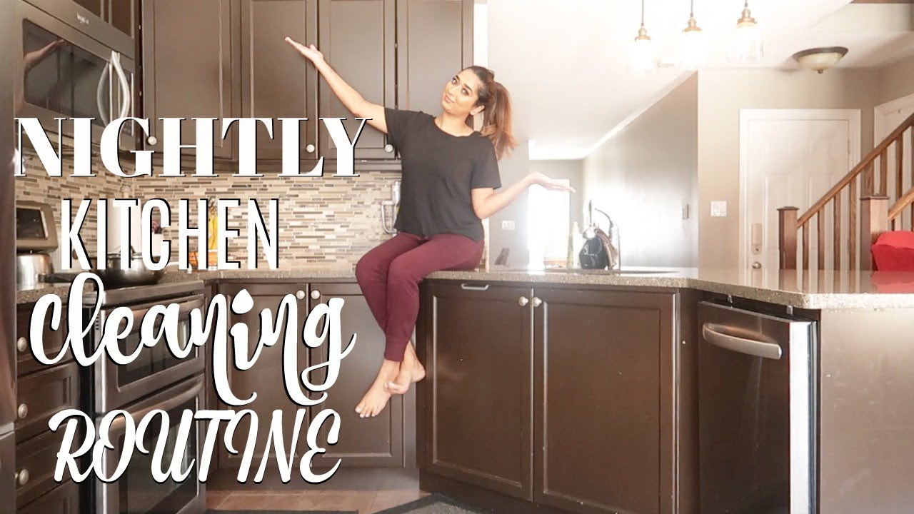 Nightly Kitchen Cleaning Routine Hindi Video || Indian Mom Vlogger