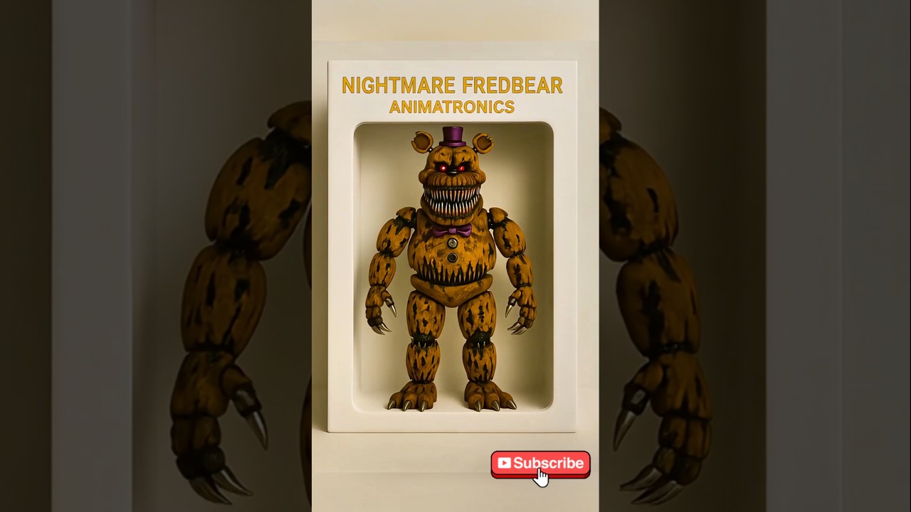 Nightmare Fredbear Figure #fnaf #fivenightsatfreddys #freddyfazbearspizza #fnaffigure
