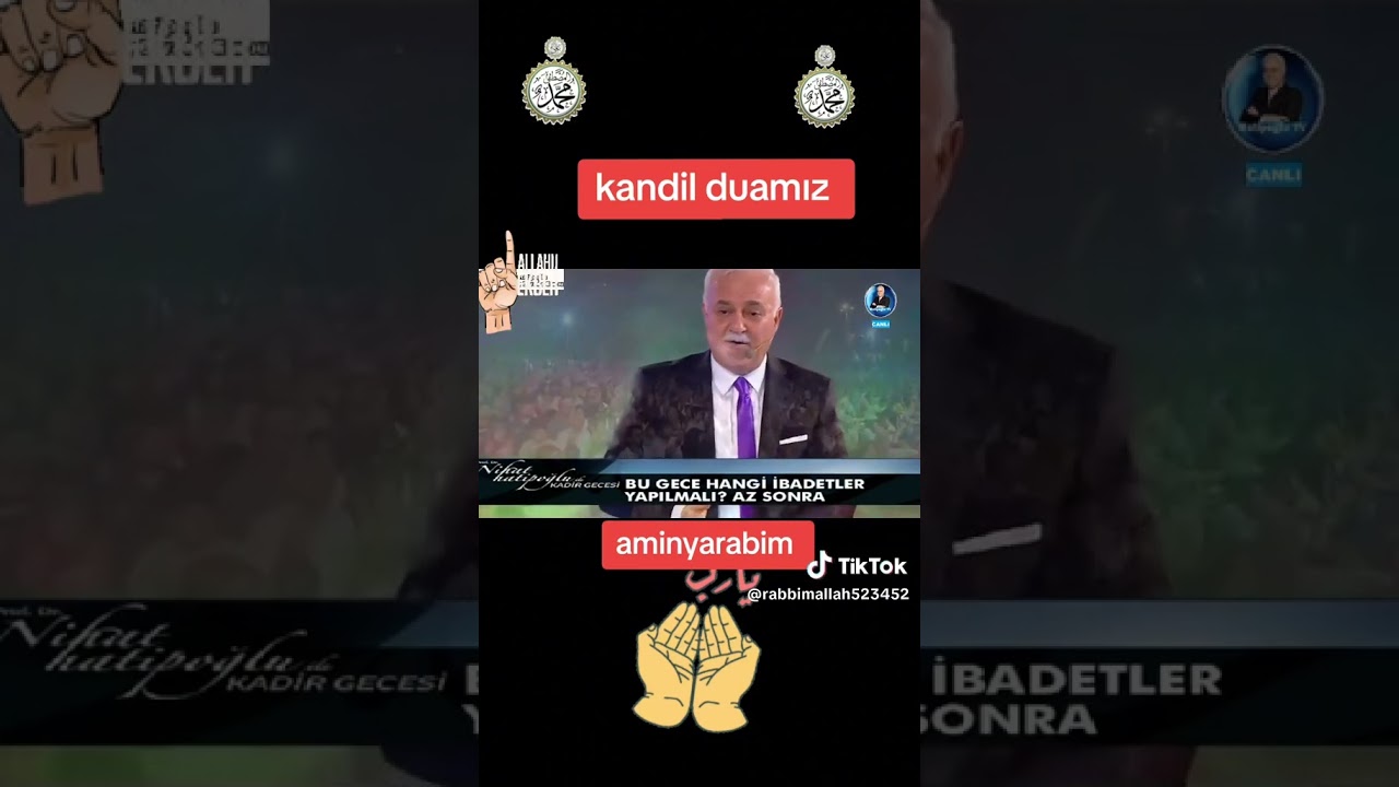 Nihat Hatipoğlu Beraat Kandili Özel Dua 13 Şubat 2025 Buyurun Beraber AMİN Diyelim #shorts #video