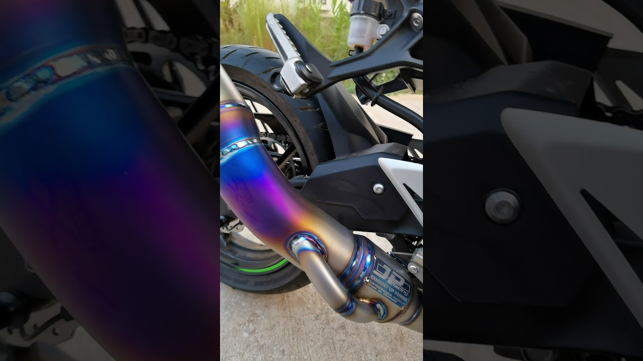Ninja400 Jp racing ท่อ bypass ไทเทเนียม​