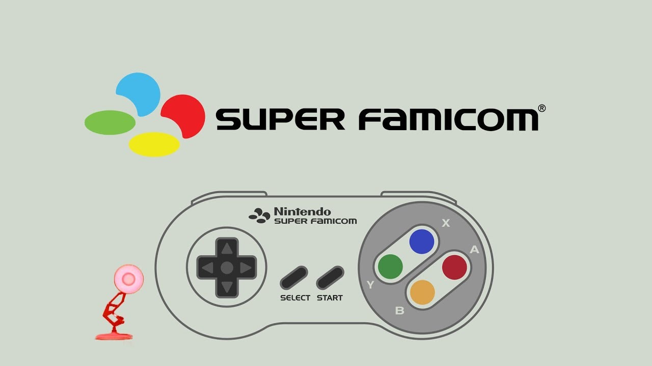 Nintendo Super Famicom Logo Spoof Luxo Lamp