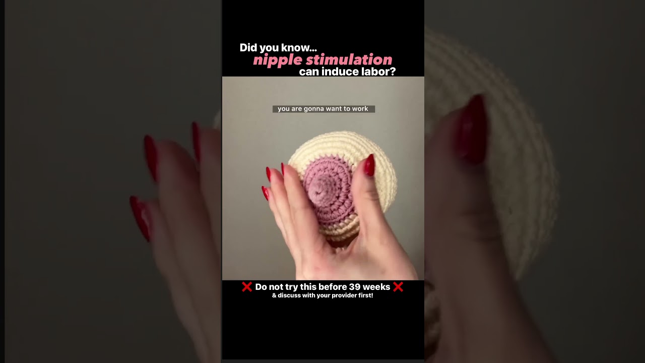 Nipple stimulation can help kickstart labor! 🤰 #pregnancy #shorts #ytshorts