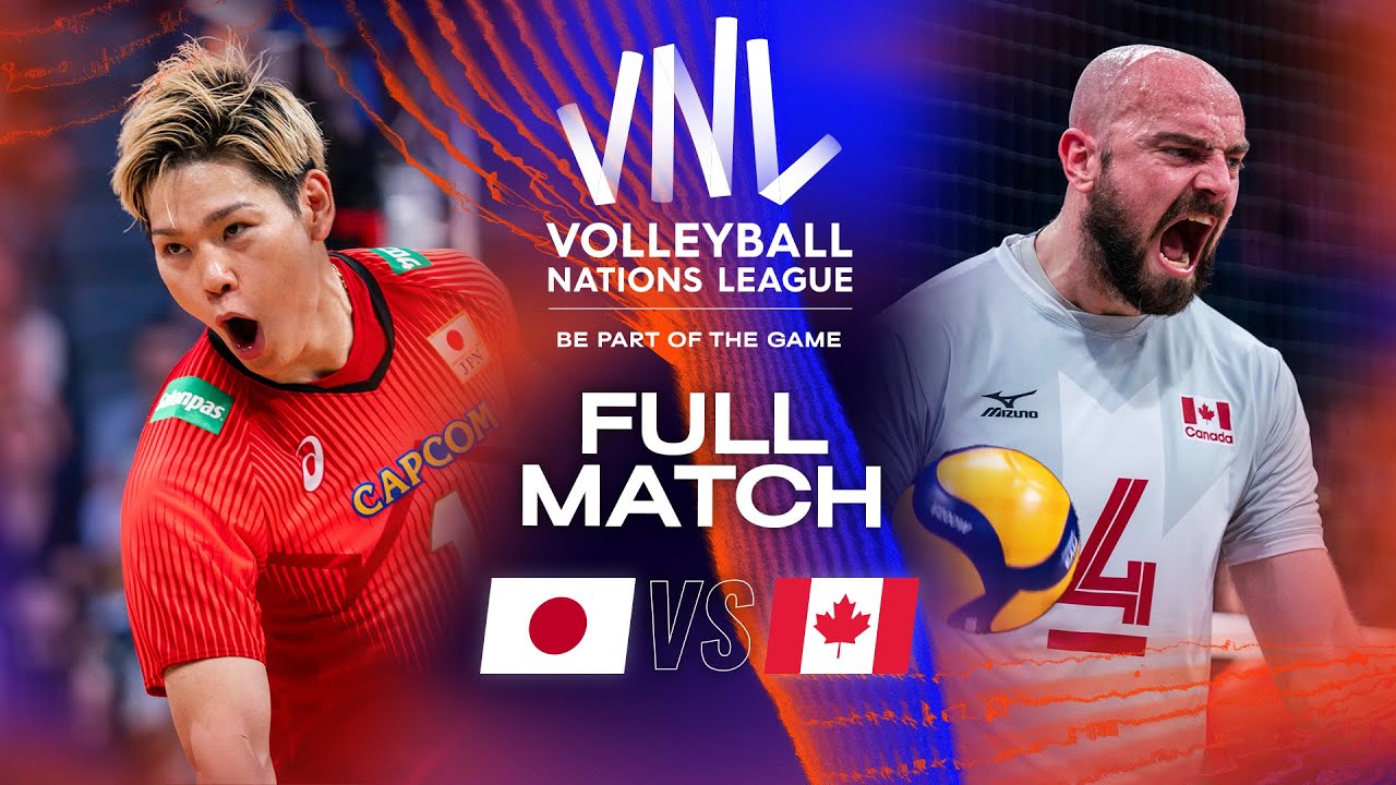 Nishida SERVES Japan to a win! 🤯 - Japan vs. Canada - Full Match | Men's VNL 2023
