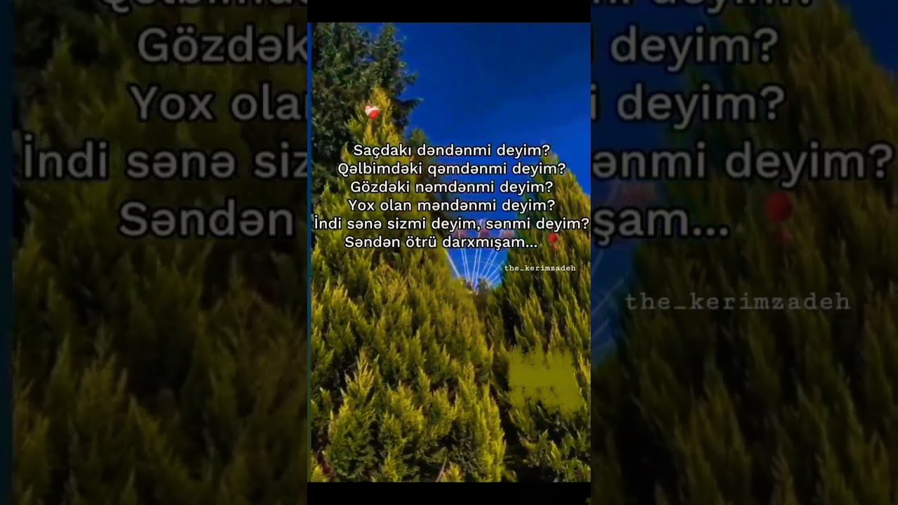 Niyə getdin Gəlmi deyim..)?                      #shorts #short #shortvideo #şeirlər #qəmlistatuslar