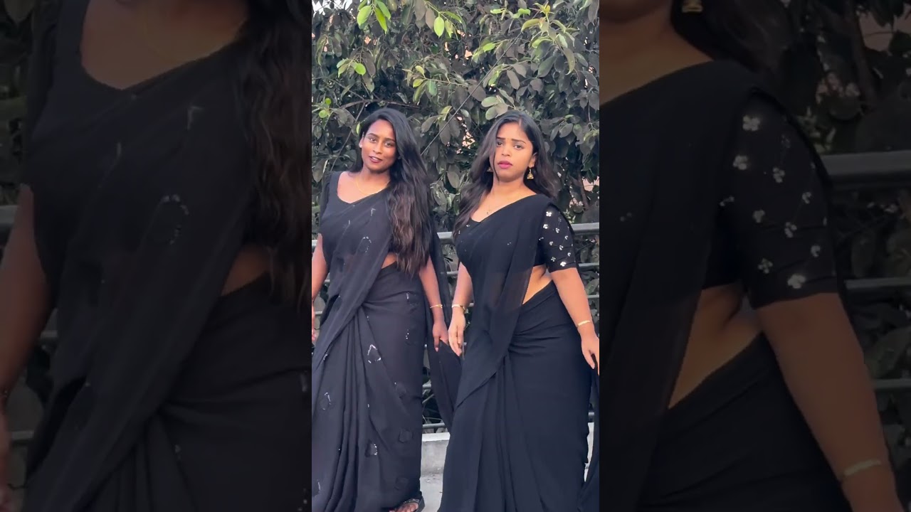 niyah krishna hot saree insta reels