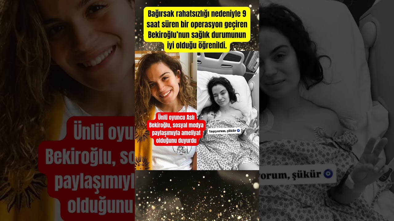 Ünlü oyuncu Aslı Bekiroğlu, sosyal medya paylaşımıyla ameliyat olduğunu duyurdu #paraisletmecisi