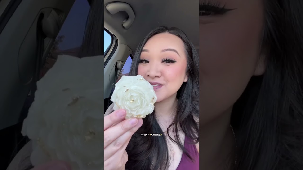 NO CHEATING! How many bites will it take for @trinhdoesthings to finish this Silky Gem?