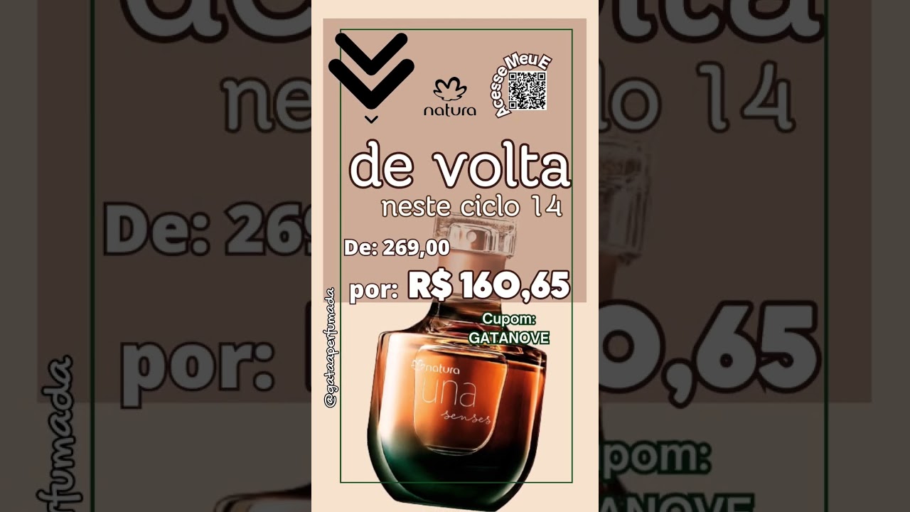 Não dá pra perder essa super promoção do Una Senses! #natura