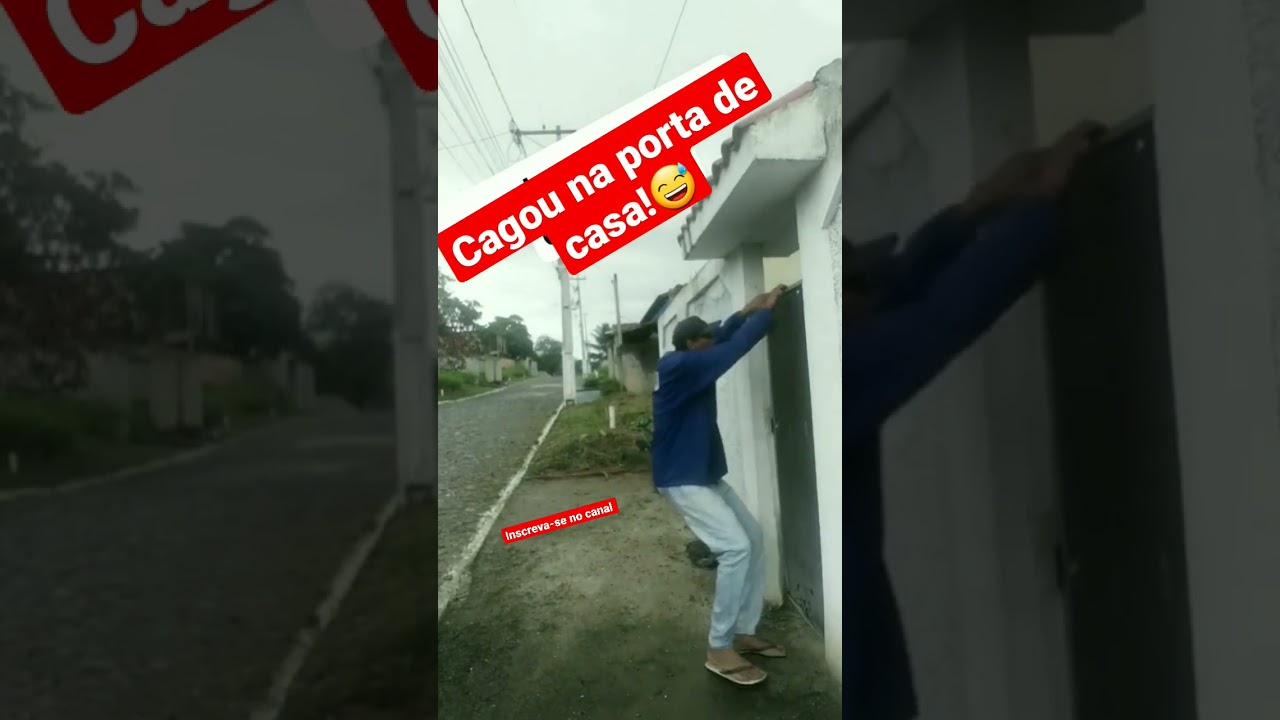 não deu pra segurar cagou na porta de casa #comedia #yutubeshorts #viralshorts #shorts